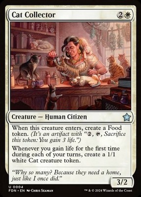 Cat Collector - Foil Foundations Lightly Played, English