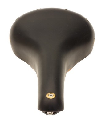 Gilles Berthoud Aspin Saddle Steel Rails Hard Leather Cover Black