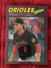 2026 Topps Heritage - Gunnar Henderson #287 Chrome Burgundy Sparkle Refractor