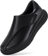 FitVille Extra Wide Diabetic Leather Shoes for Men Dress Shoes Casual Slip On Ox