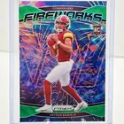 2024 Panini Prizm Jayden Daniels #24 Fireworks Green Wave Prizm Rookie Card