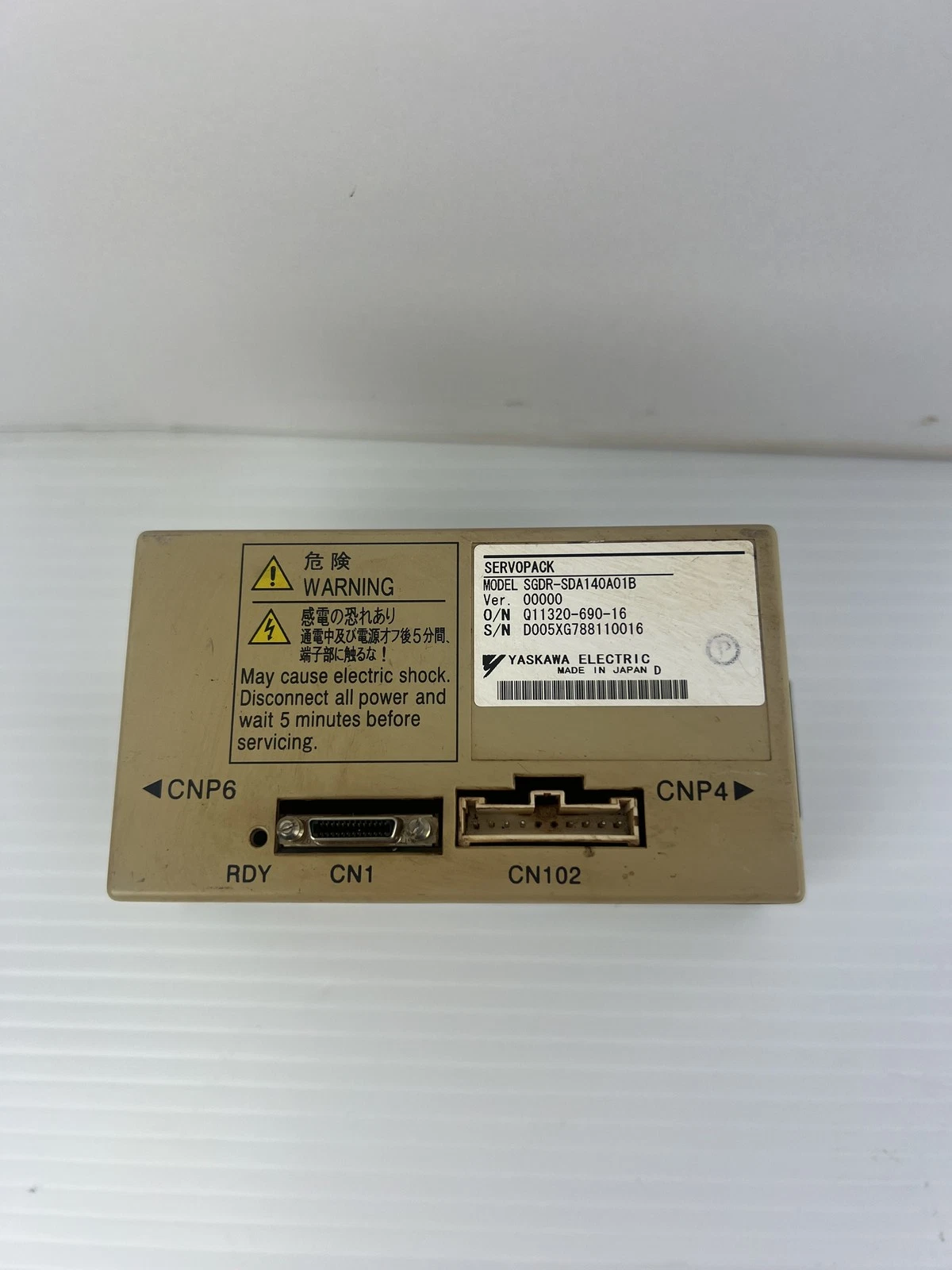 Yaskawa Electric SGDR-SDA140A01B Servopack Drive Ver. 00000