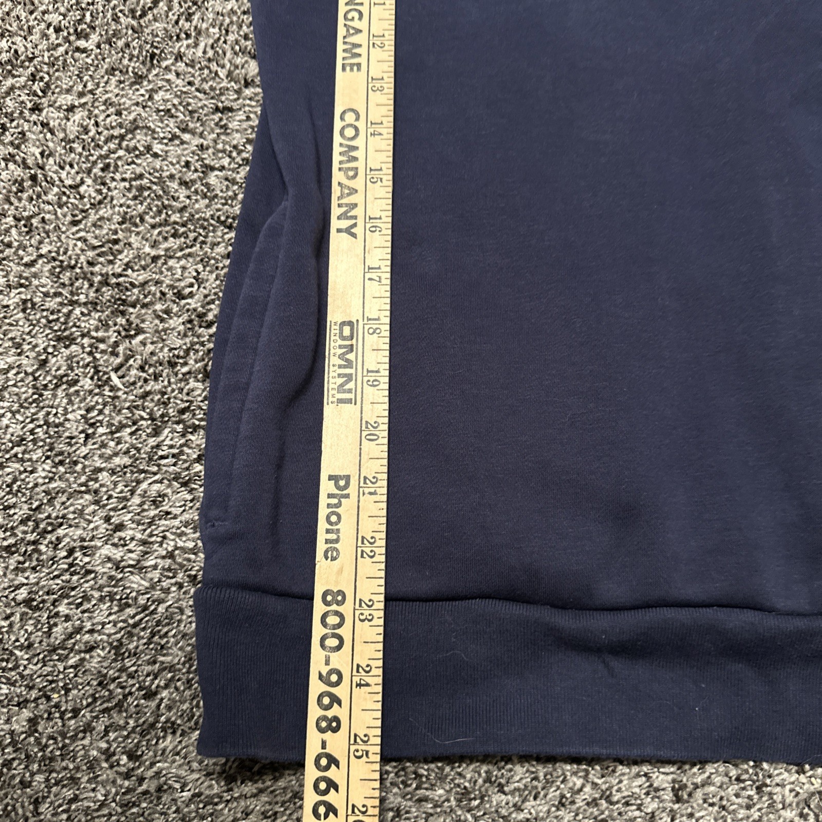 Adidas Sweatshirt Men Size Large Blue Pullover Hoodie Long Sleeve thumbnail 5