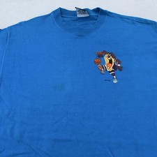 Vintage Taz Looney Tunes Embroidered Shirt Men M Basketball Tasmanian Devil 90s