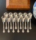 Set 12 Gorham Chantilly Sterling Silver Sugar Jam Dine Serve Spoon American 6”