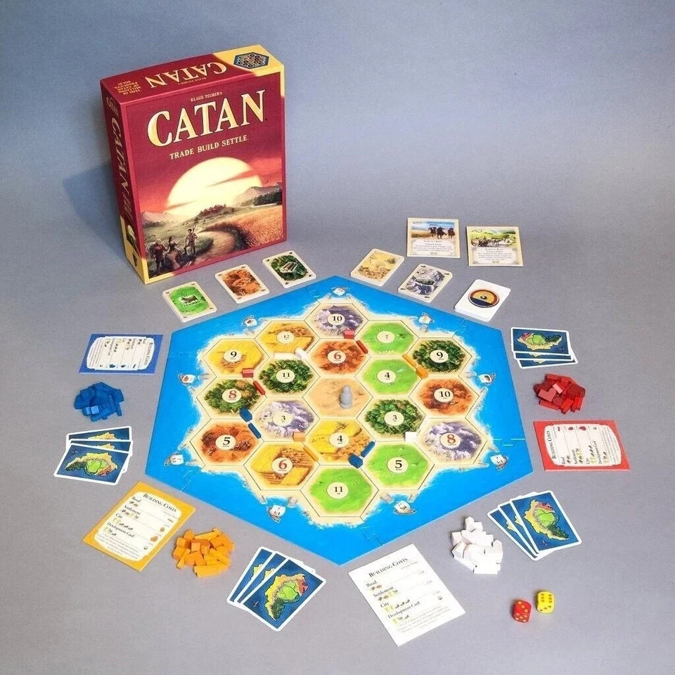 CATAN Board Game 5th Edition Strategy Game – Trade Build Settle- Family Game - Image 4 of 4