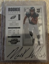 2017 Panini Optic Mack Hollins Rookie Ticket Prizm Autograph Card #140. rookie card picture