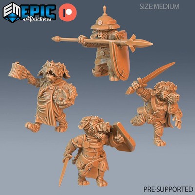 Dogfolk Town NPC Miniatur 28-32mm Fantasy D&D RPG
