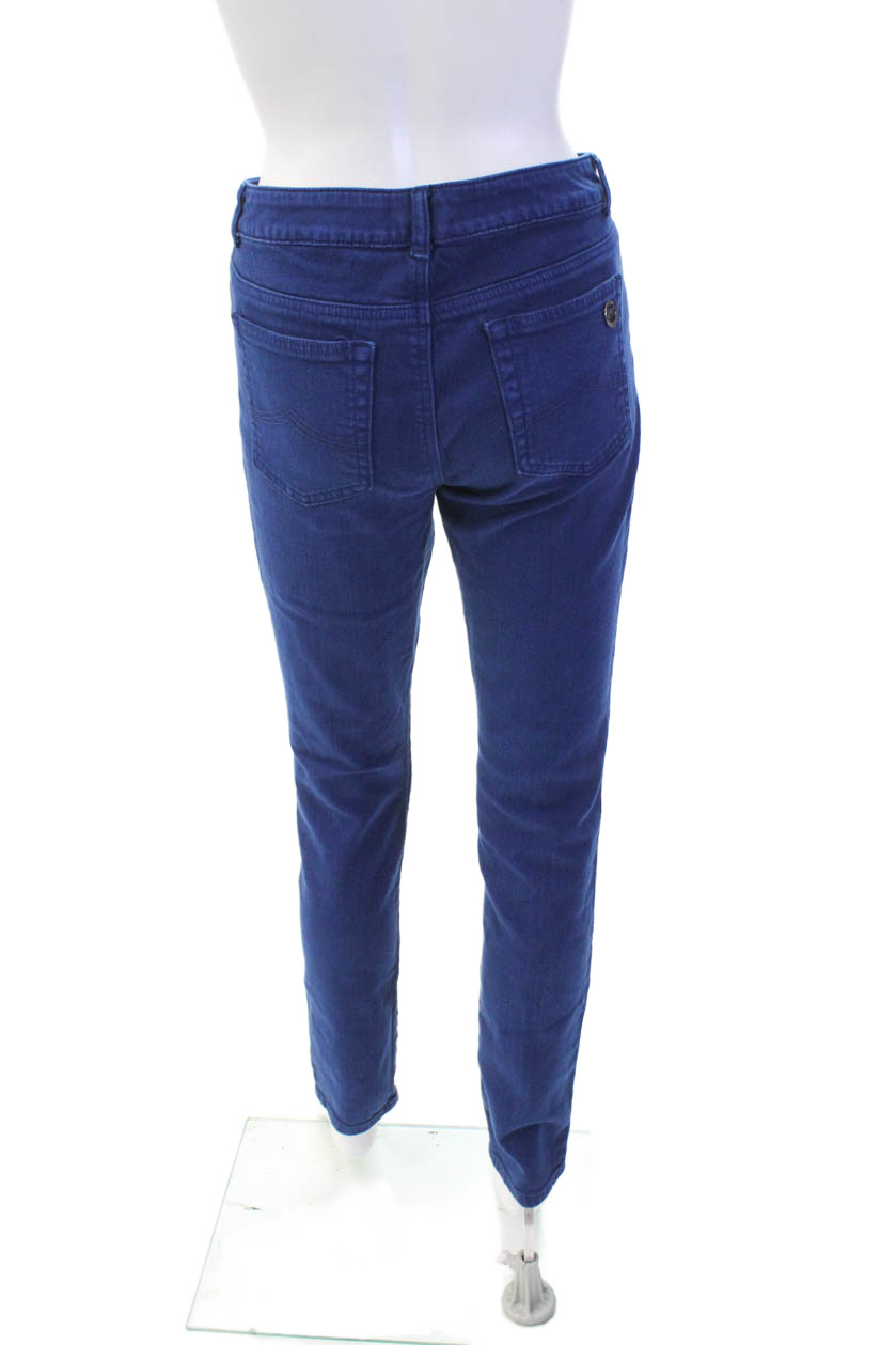 Michael Kors Womens Cotton Mid-Rise Zip Skinny Denim Jeans Blue Size 8 thumbnail 3