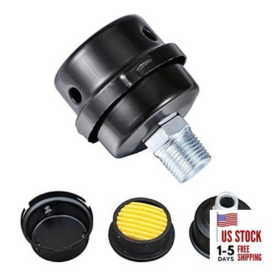 1/2'' Thread Male Thread Diameter 20mm Air Compressor Silencer Filter, 1pcs 1/2''