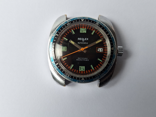 Montre Vintage Automatique REGLEX Calibre FD 4611 - Style Militaire, Fonctionne, Très Bon état
