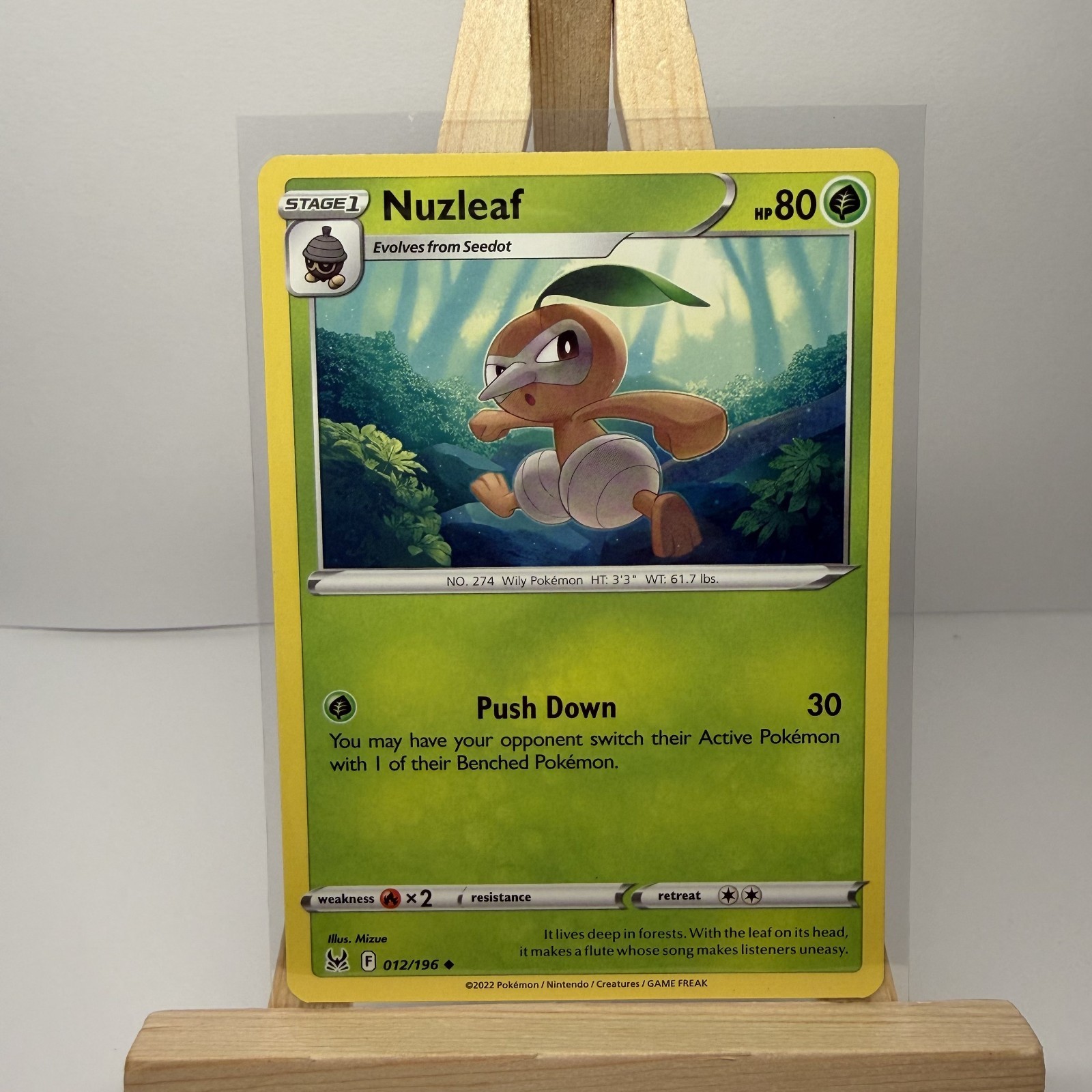 Nuzleaf 12/196 Lost Origin Pokemon TCG