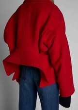 Balenciaga Cashmere Wool Upside Down RED coat NEW WITH TAGS 2020 Runway