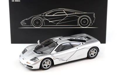 LCD MODELS 1:18 LCD Modelos McLaren F1 Coche de Carretera Plateado Metálico 1995 LCD18014-SI
