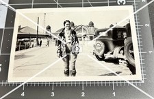 1920s Salt Lake City Ut Utah Woman Saltair Barr Chevrolet Indian Coat Vtg Photo 1920s Salt Lake City Ut Utah Woman Saltair Barr Chevrolet Indian Coat Vtg Photo