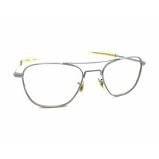 American Optical AO Vintage Gray Metal Square Aviator Eyeglasses Frames 140 USA