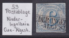 Altdeutschland Thurn und Taxis Mi.-Nr. 53 mit O Postablage Nieder-Ingelheim