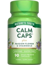 Calm Capsules | 90 Count | with Passion Flower & Chamomile | by Nature's Truth
