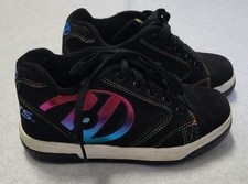 Heelys Propel 2.0 Skate Shoe Wheeled Heel Girls Youth Size 1 Black Pink