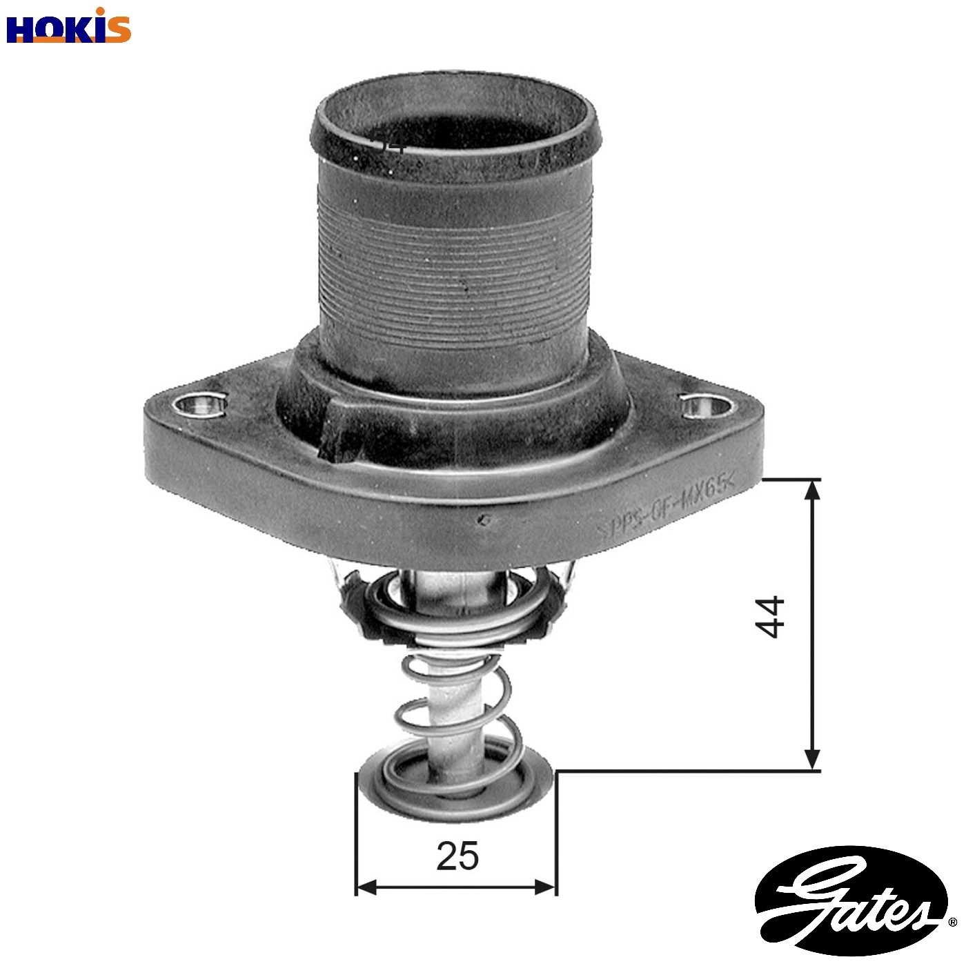 Thermostat with housing TH24989G1 GATES for PEUGEOT CITROËN FIAT LANCIA - Image 25