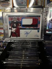 2022 Panini One Rookie Dual Patch Auto Blue /75 Drake London Falcons #31