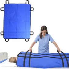 Positioning Bed Pad with Handles 48" x 40"   Washable Transfer  Slide for Mo...