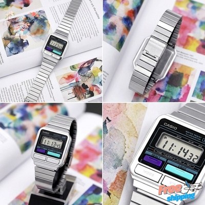 Casio Vintage A120WE-1A Digital Watch Unisex Retro Chrome