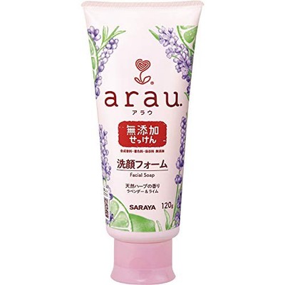arau. Soap Facial Cleanser 120g Gentle Foam Face Wash for Sensitive Skin Japan