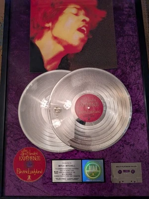 Jimi Hendrix- Platinum Award To Mitch Mitchell For Electric Ladyland Sales - Image 1 of 3