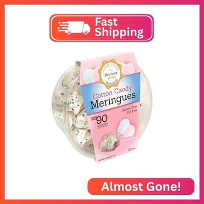 Krunchy Melts Original Meringue Cookies | Cotton Candy Flavor | Only 90 Calories