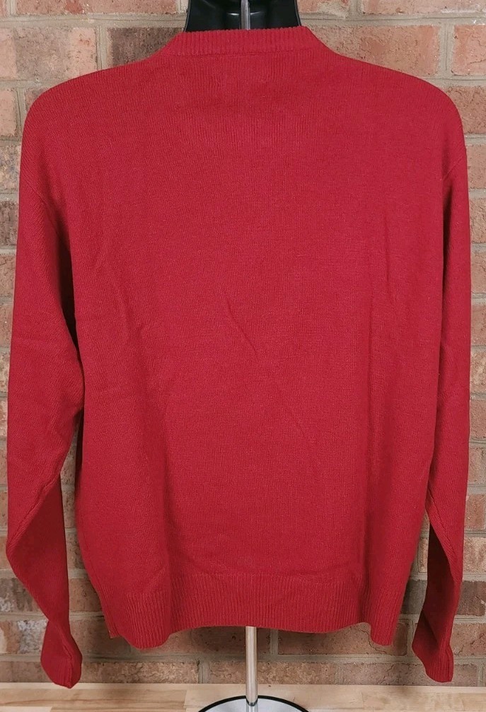 Pendleton 100% Wool V-Neck Pullover Sweater Red M… - image 3