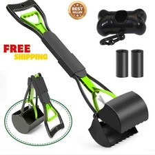 Large Dog Pooper Scooper for Yard 32" Long Handle, No Bending, Waste Pick Tool