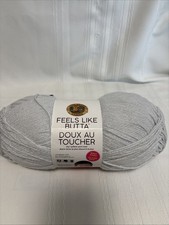 Feels Like Butta Lion Brand Yarn Pale grey 149  9.7 oz Skein Soft Polyester