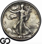 1927-S Walking Liberty Half Dollar, Better Date XF++ Scarce Low Mintage Key Date