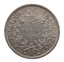 DN - Francia - 5 Franchi 1875 - 13526