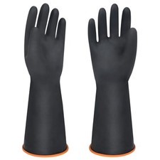 14 Xl Size Latex Chemical Resistant Reusable Heavy Duty Long Rubber Gloves Men