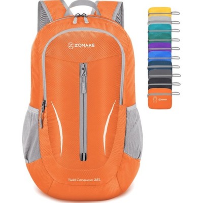 Faltbarer Rucksack 25L  Leicht Wandern Sport Uni Damen Herren