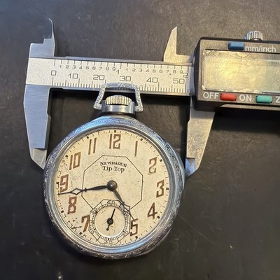 AG07 Vintage New Haven Tip Top Jr Watch No Crystal Parts Repair Restore As Is***