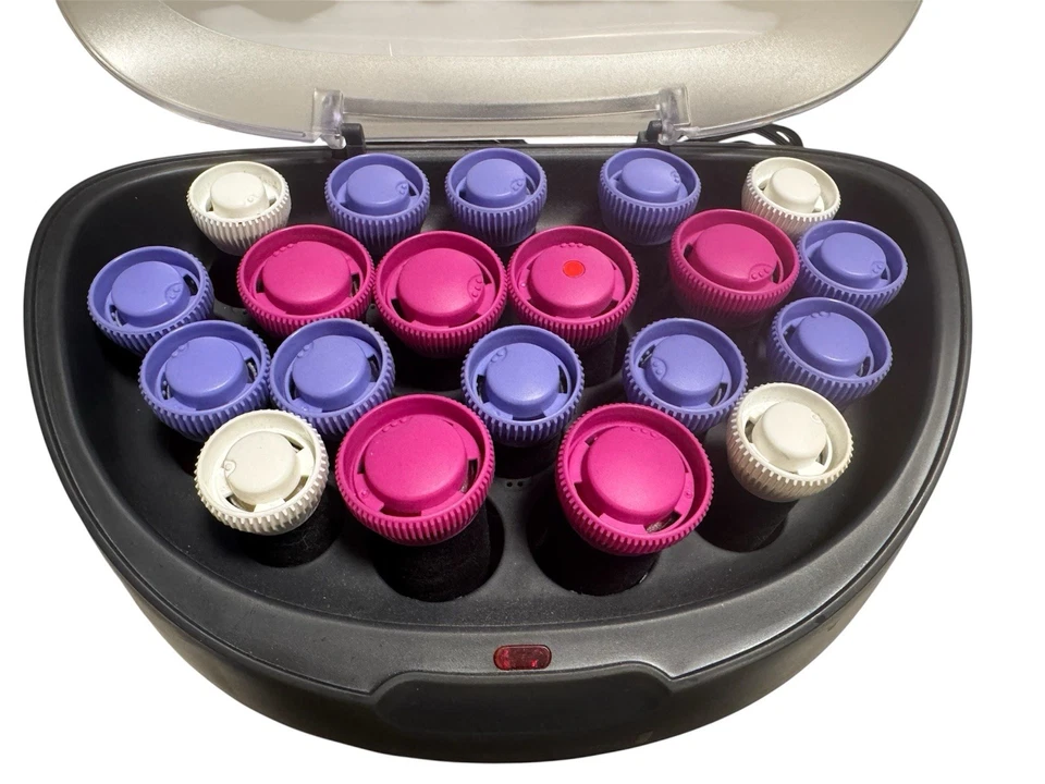 Rodillos de terciopelo para cabello caliente acondicionador iónico Remington 20 piezas H5600 SIN CLIPS Foto 3 de 4