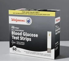 Walgreens True Metrix Blood Glucose Test Strips 60 ct Exp 04/2027 New Sealed