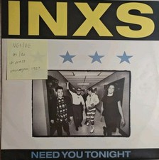 INXS Need You Tonight Vinyl Record VG+/VG INXS1212 1987