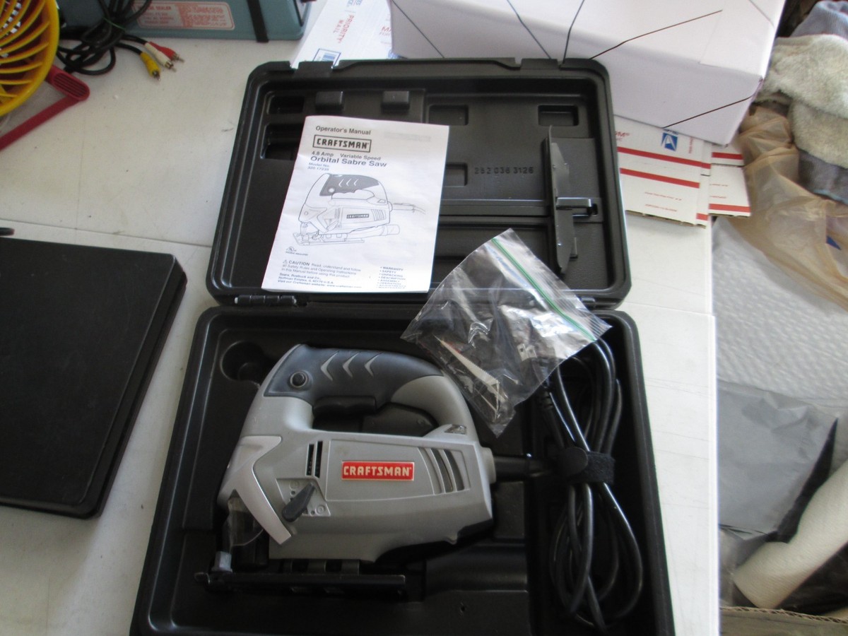 Craftsman Variable Speed LED Orbital Saber Saw w/Hard