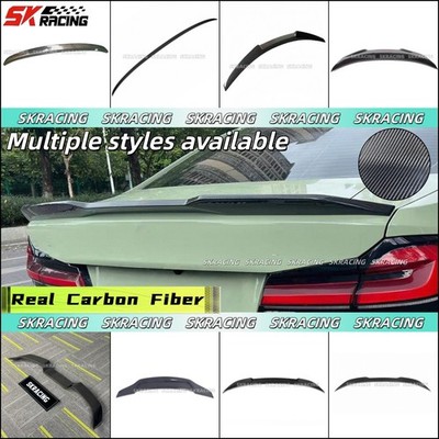 Carbon Fiber A/B/C/D/E/F/G/H Style Rear Spoiler Wing Kits Fits BMW M5 F90 18-23