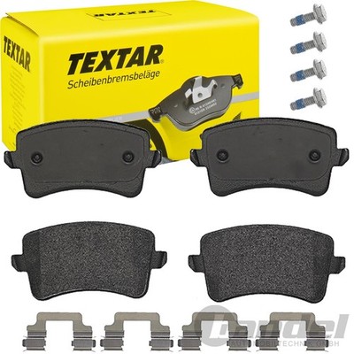 TEXTAR BREMSBELAGSATZ HINTEN für AUDI A4 (B8) + AVANT A5 Q5 (8RB) PR-NR: 1KE 1KP