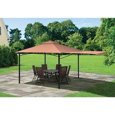 ShelterLogic Redwood 11 Ft. x 11 Ft. High-Quality Bronze Steel Gazebo 24011