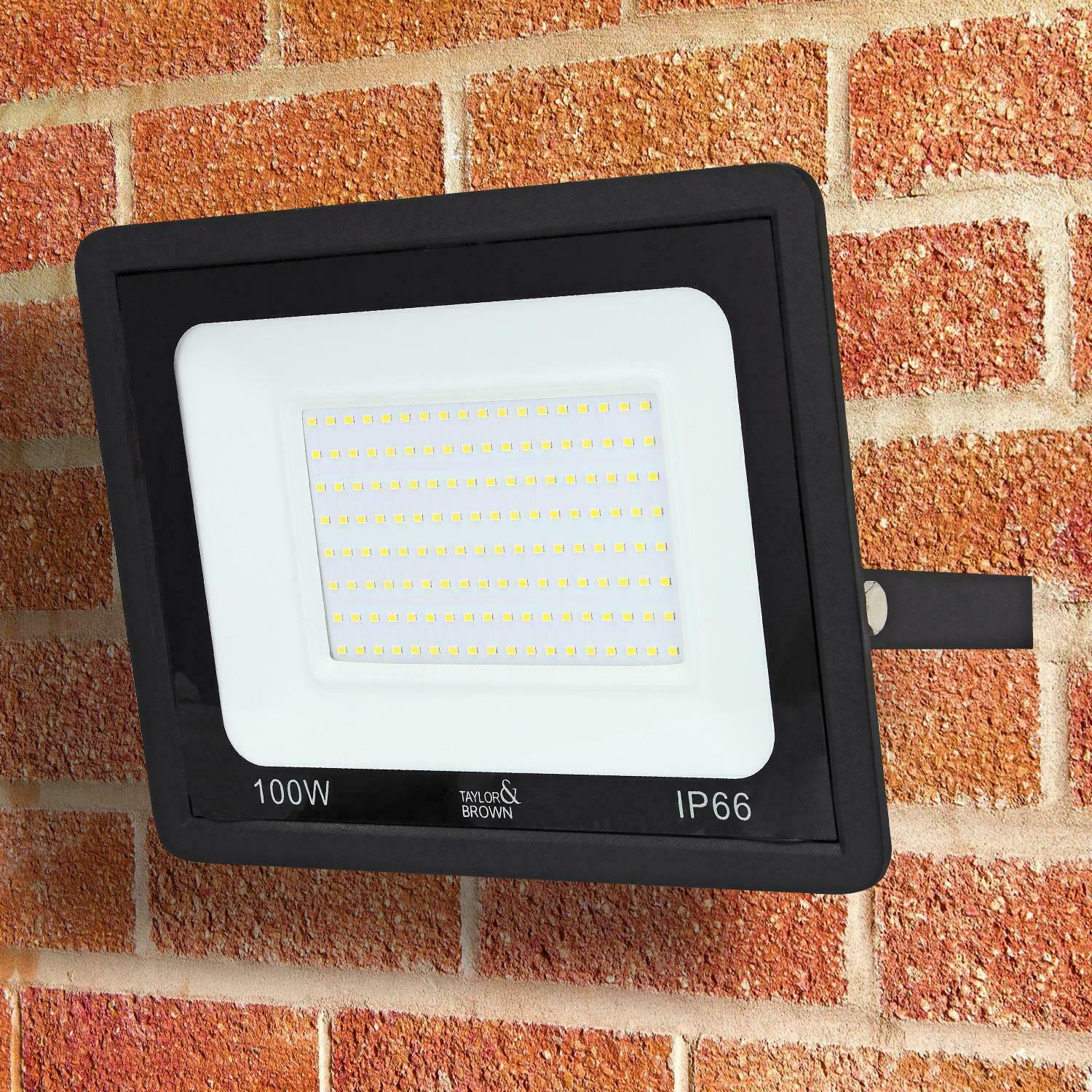 100W LED FLOODLIGHT SECURITY LIGHT OUTDOOR GARDEN LAMP FLOOD LIGHTS 6500K IP66