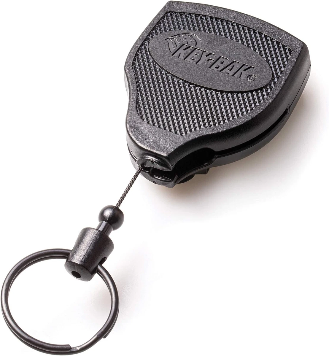 KEYBAK Super 48" Heavy Duty Retractable Key Chain Ring Belt Clip 8oz-Free ship