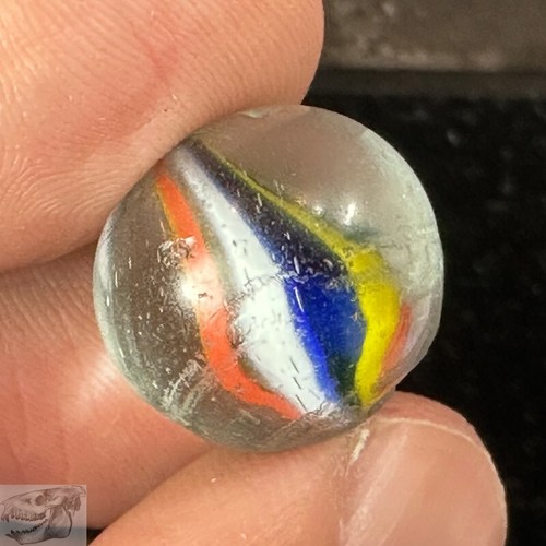 Handmade Swirl Marble, Naked Solid Core, 11/16 in, NM+, 1860-1920 Germany, S779 - Picture 7 of 8