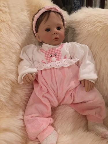 Reborn Baby Puppe Mädchen blond Laura Tuzio Ross JR 06 #185/1350 20 Zoll - Bild 1 von 15