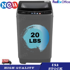 Washing Machine 20Lbs Full Automatic Portable Compact Laundry Washer for Home~
